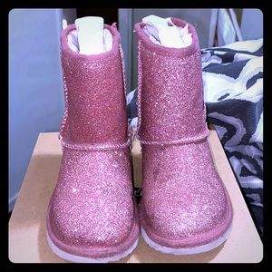 Toddler pink glitter Uggs